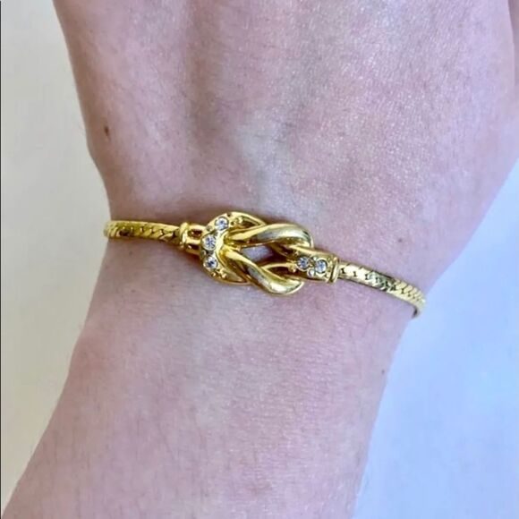 Retro Rhinestone‎ Knot Bracelet - Picture 1 of 4